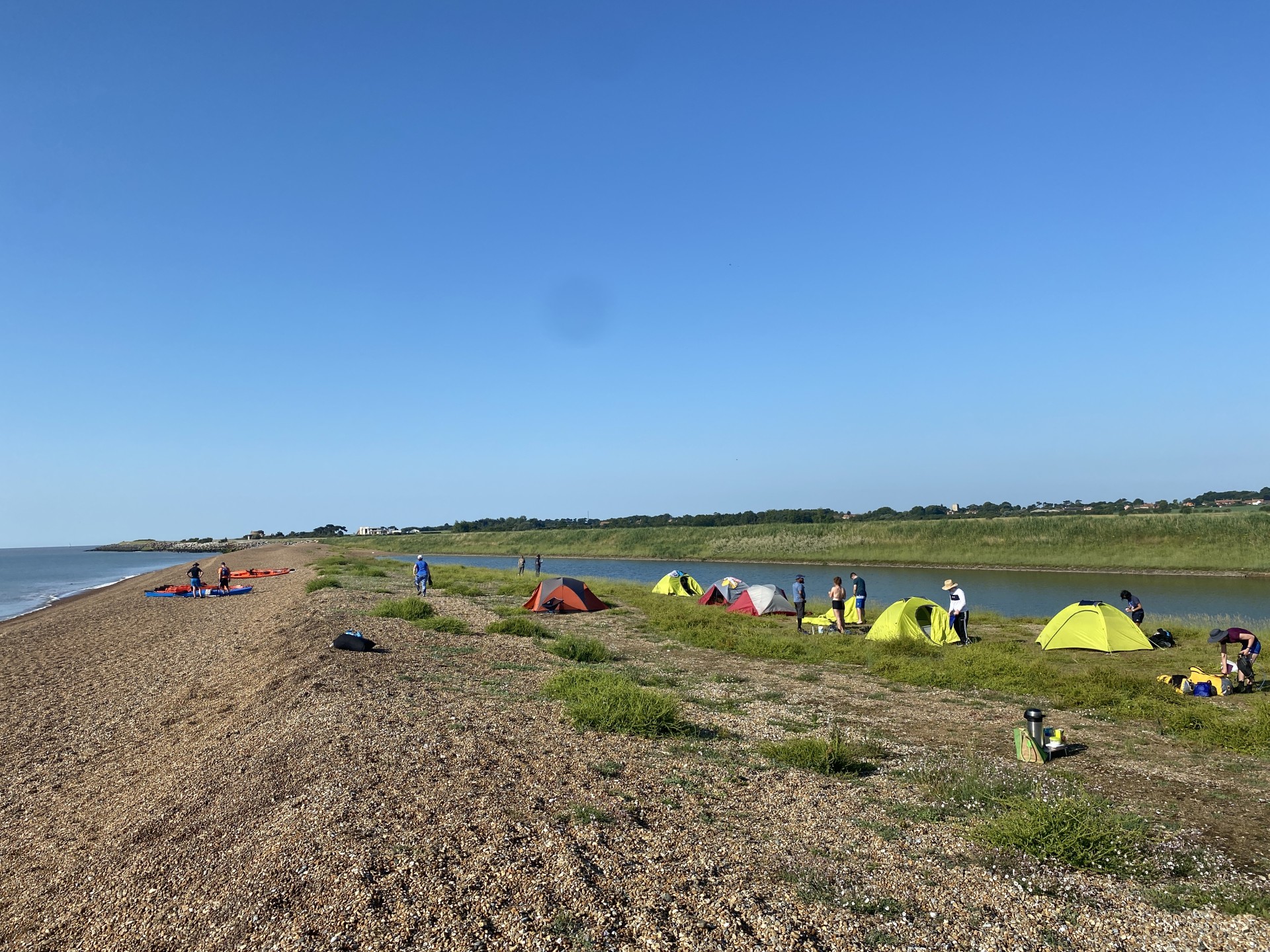 Wild camping in Suffolk with NOMAD Sea Kayaking.