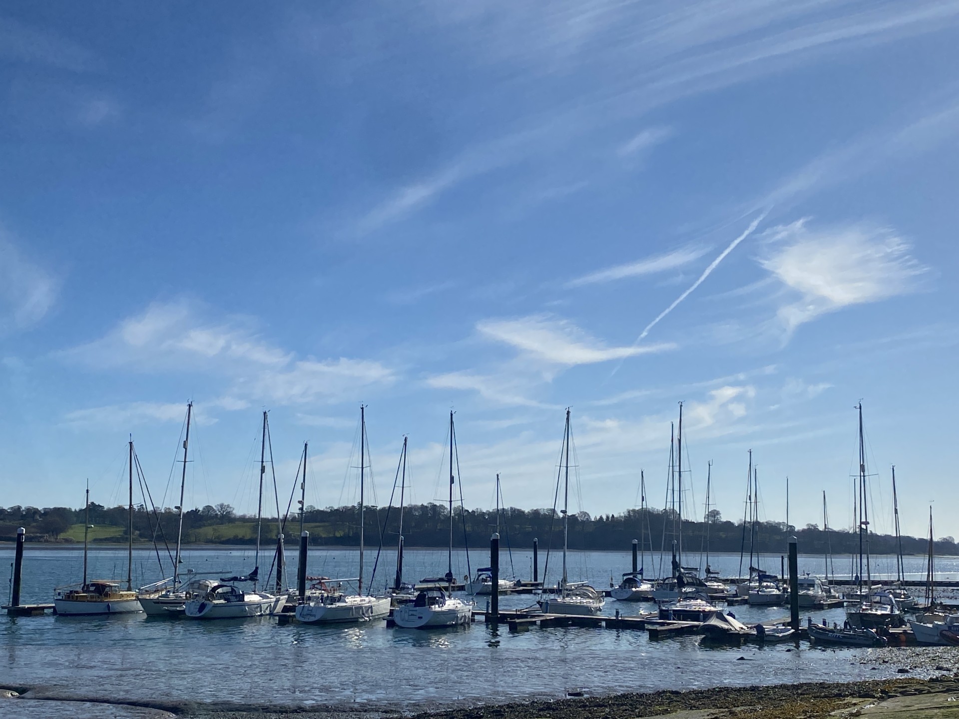 Royal Harwich Yacht Club on the Orwell estuary.