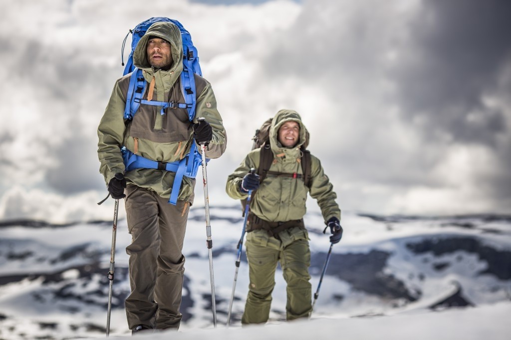 Fjallraven outer layer protection in early winter.