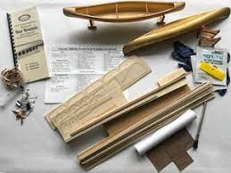 Canadian Canoe wooden model build kit.