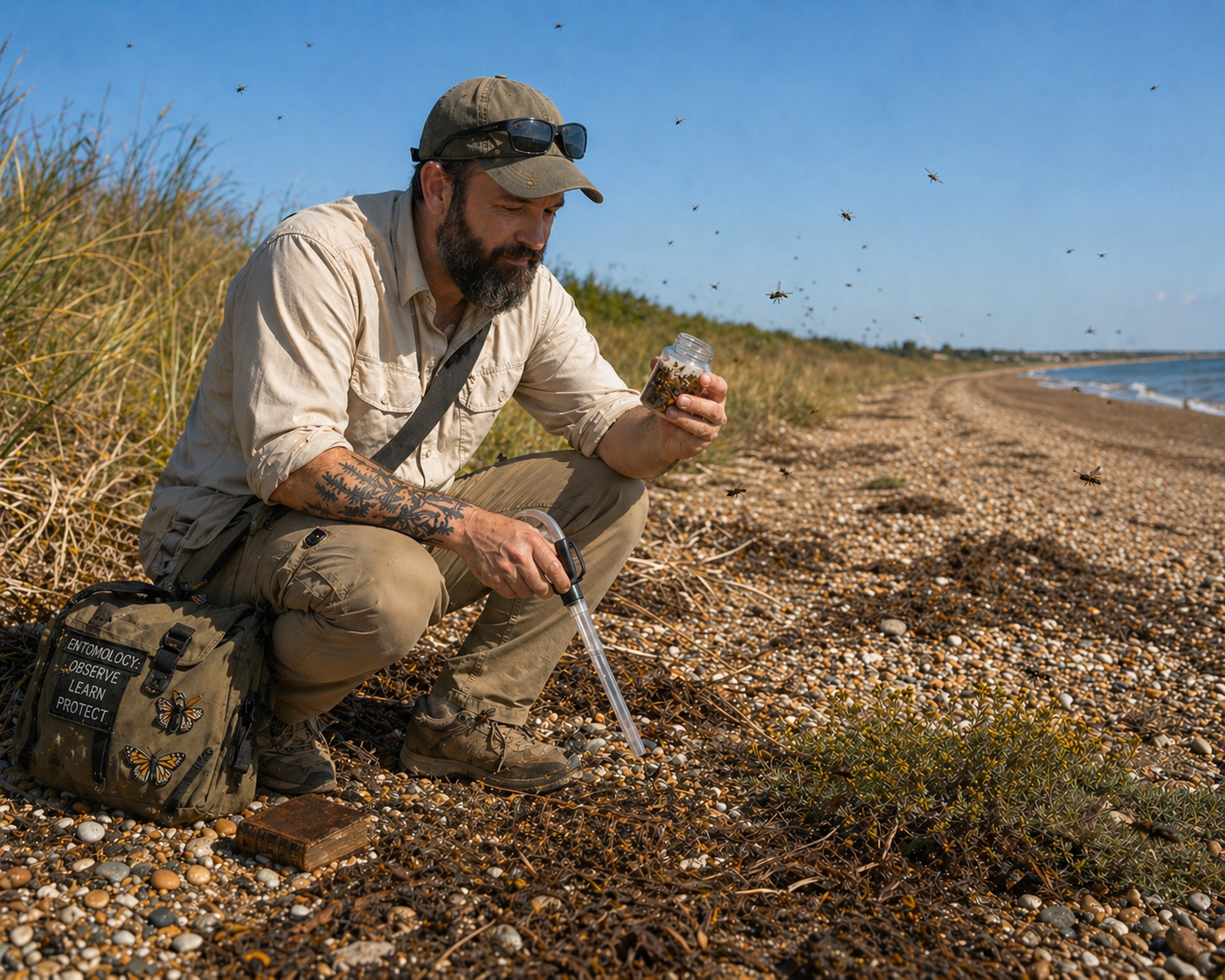 Entomology Club field events with NOMAD Sea Kayaking in Suffolk.