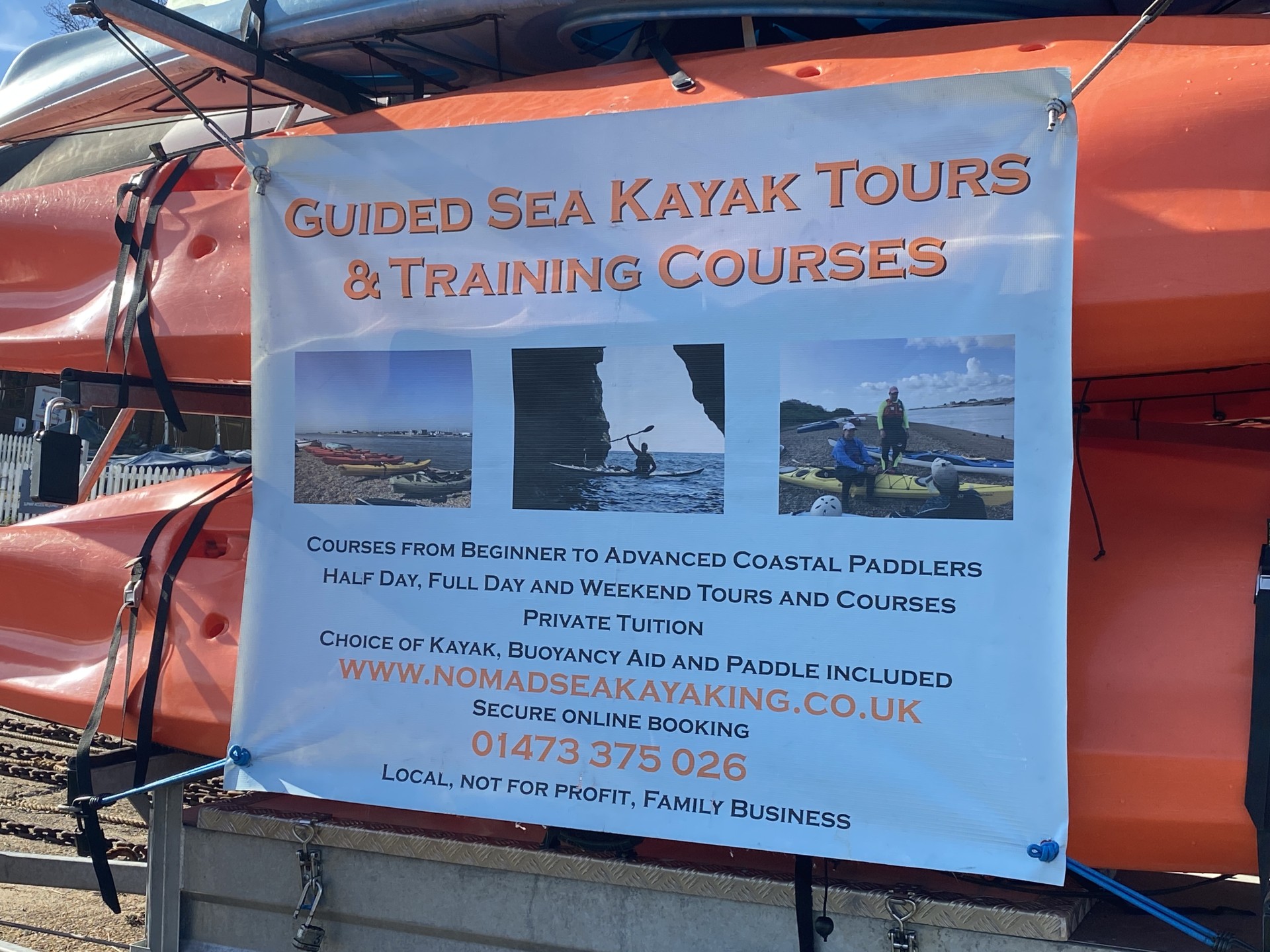 Guided sea kayak tours & training courses with NOMAD Sea Kayaking.