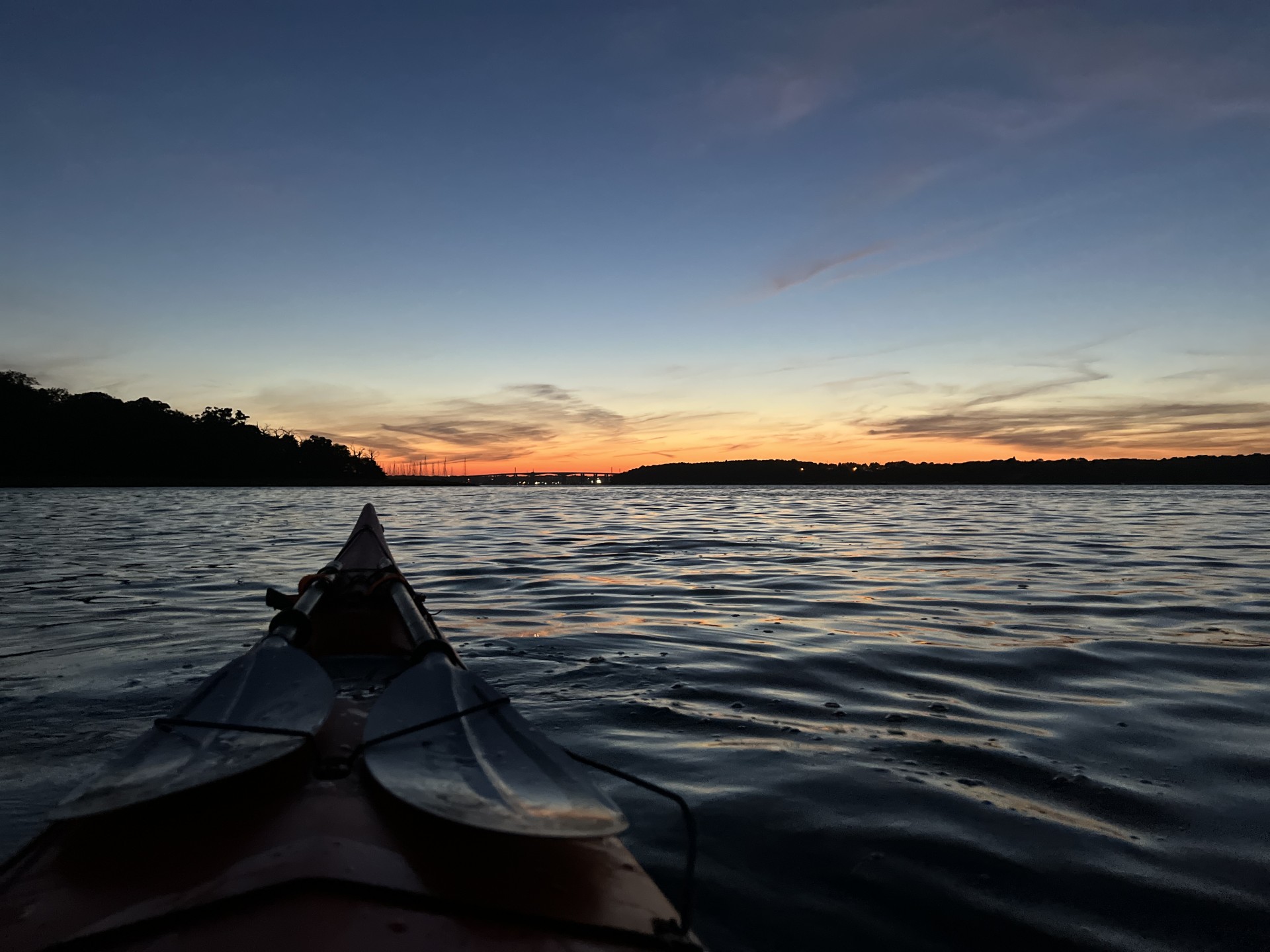 Paddling towards Woolverstone Marina on the Orwell with NOMAD Sea Kayaking.