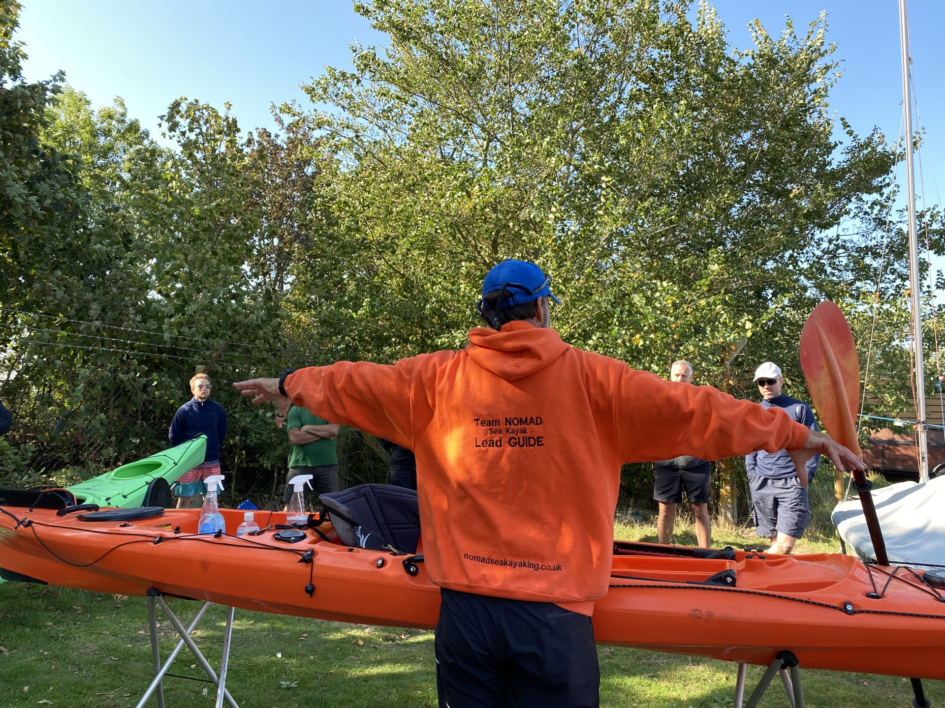 Boat dynamics with students on training course.