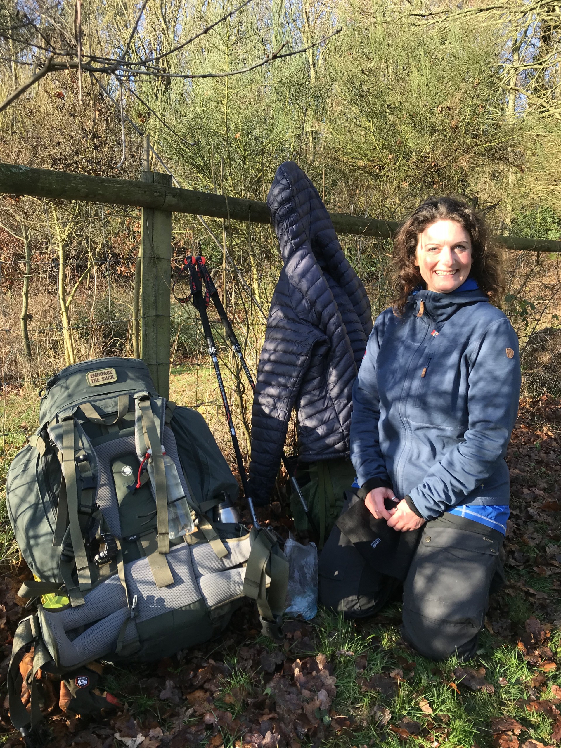 Becky MacInnes-Clark Hiking Training