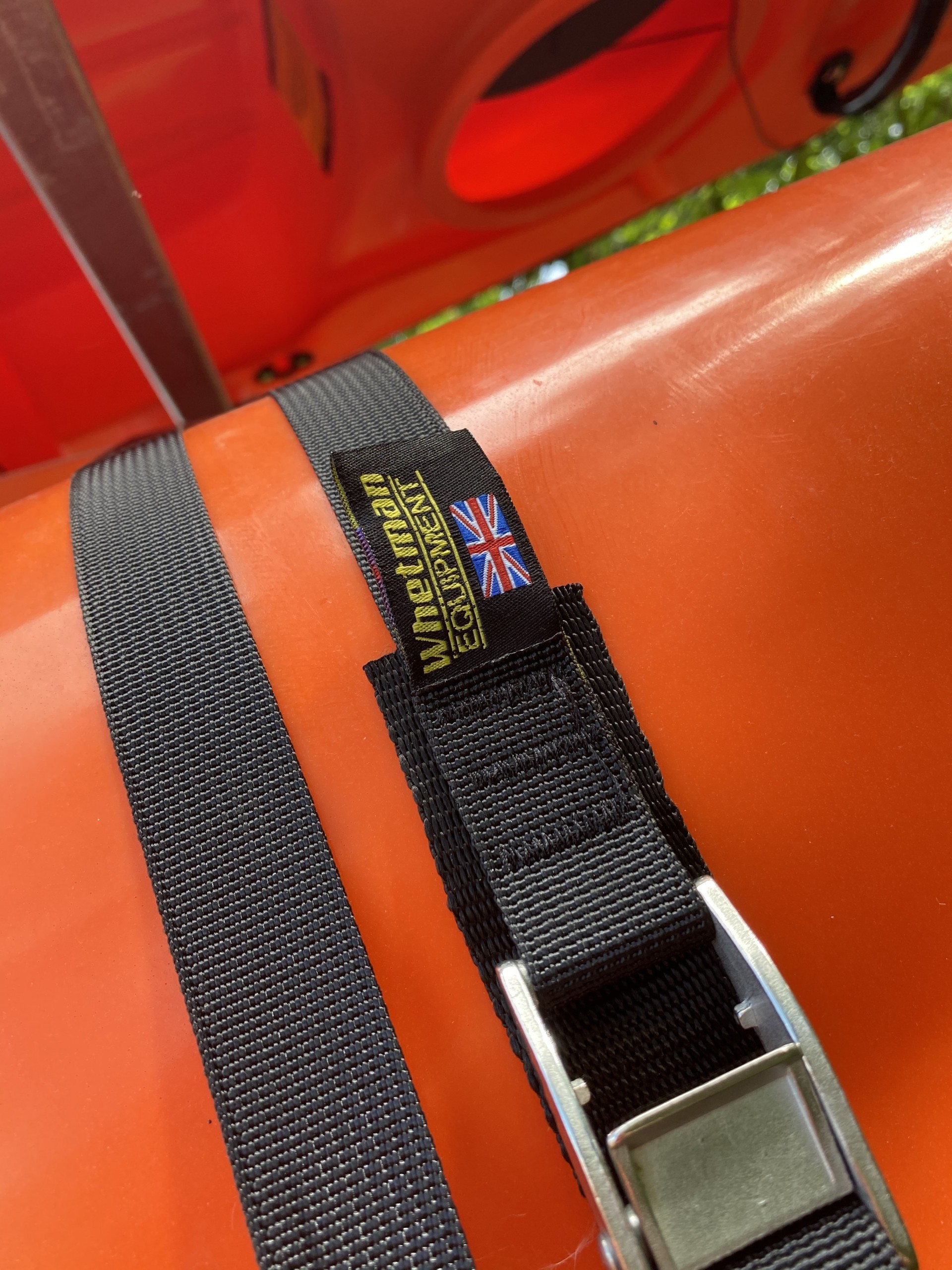 Stainless steel tie down cam buckle straps for securing boats and equipment