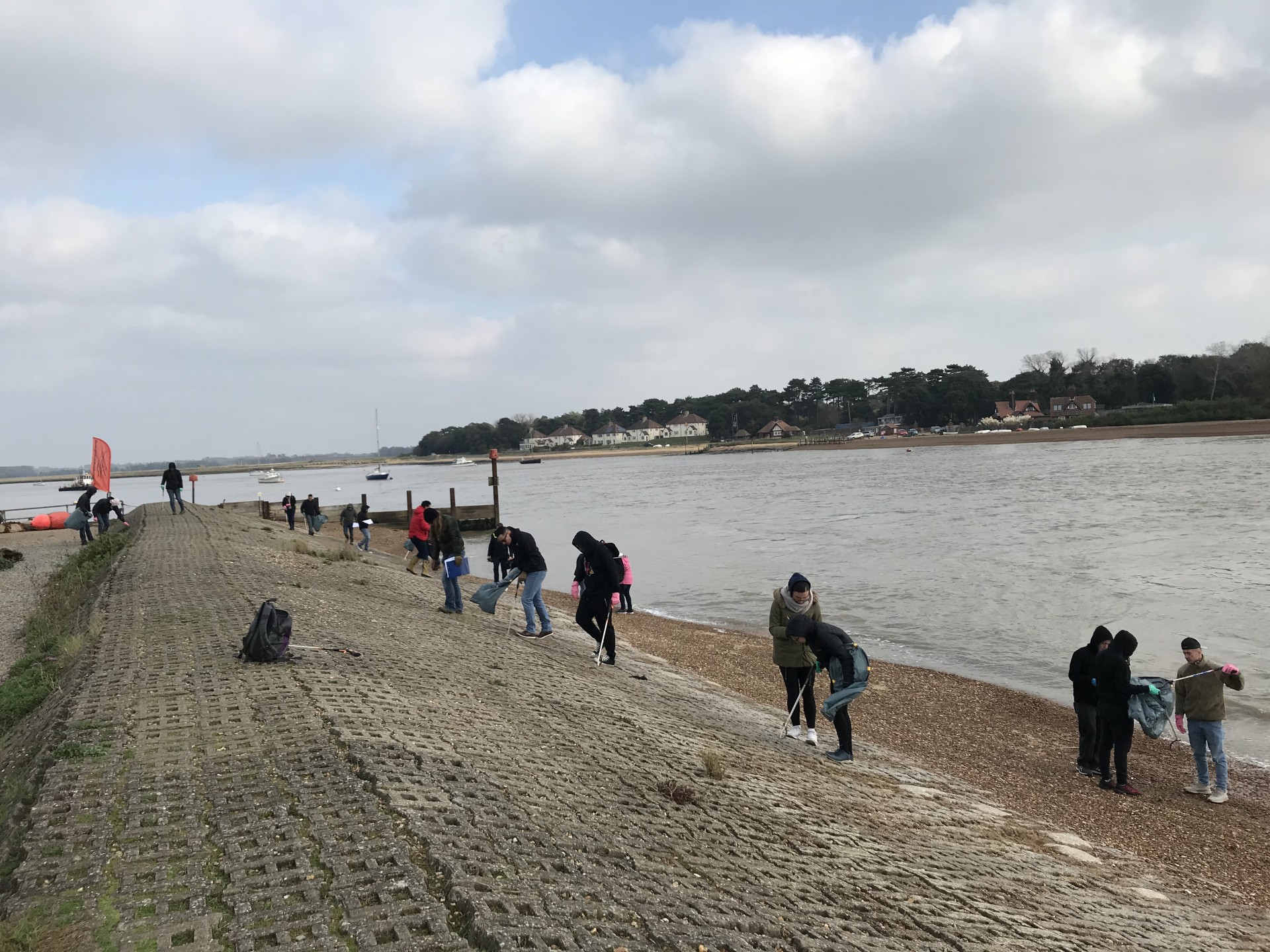 RAF Mildenhall Beach Clean of Felixstowe Ferry