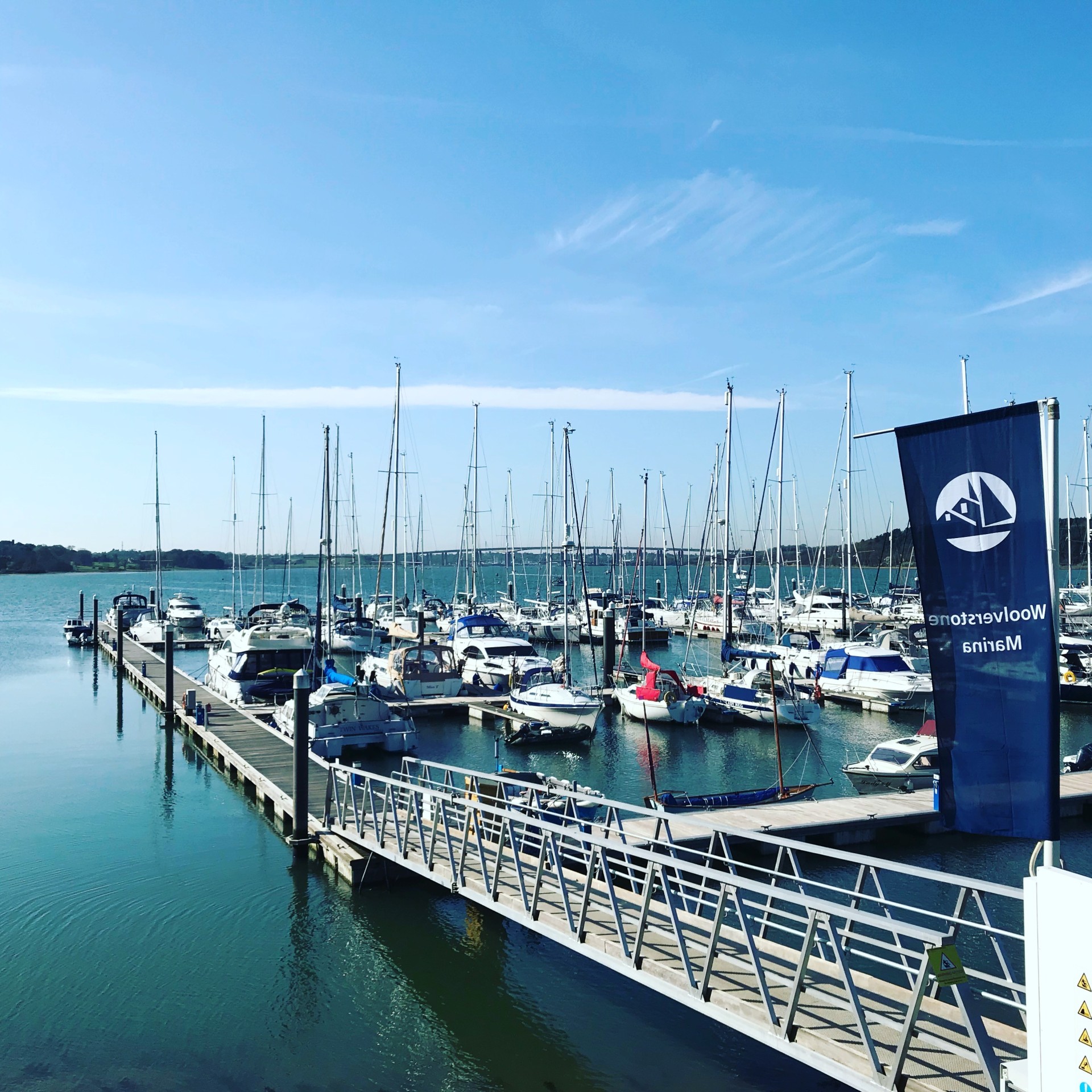 Woolverstone Marina on the Orwell estuary.