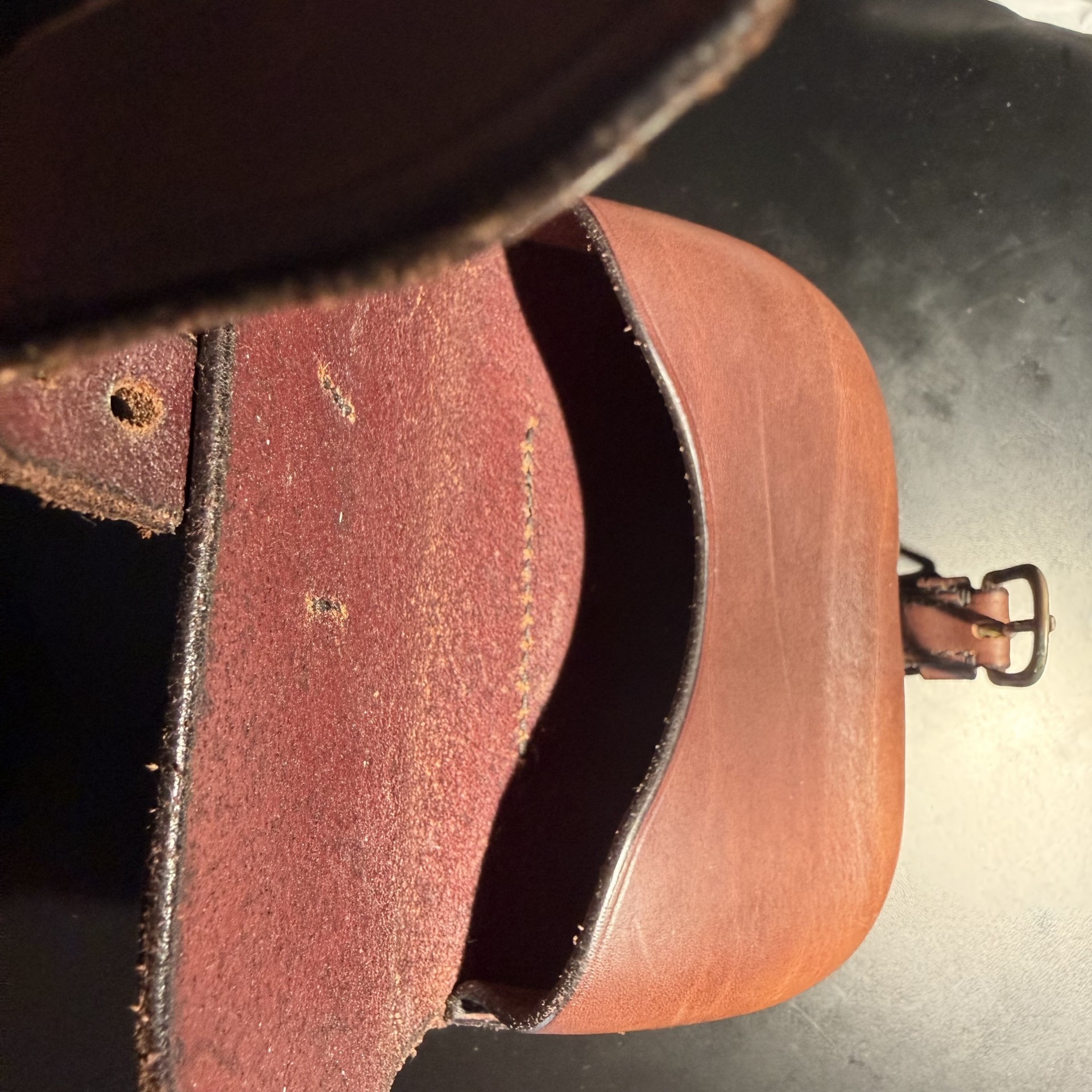High quality leather belt pouch