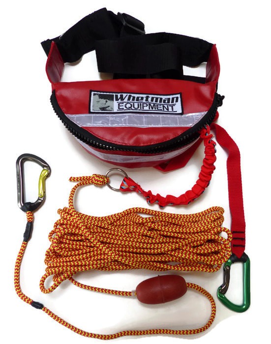Whetman Guide tow system laid out with old style carabiners