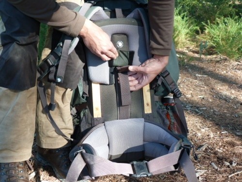 Fjallraven adjustable carrying system on rucksacks