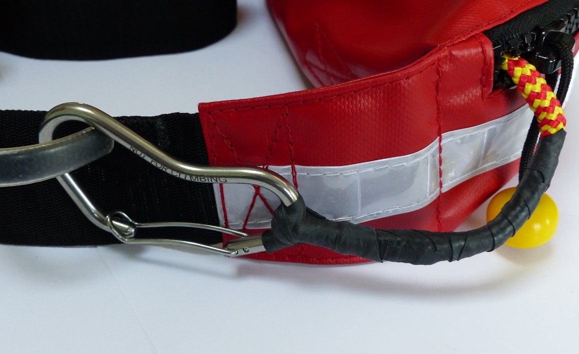 Whetman Guide tow system with Krakon carabiner and rope