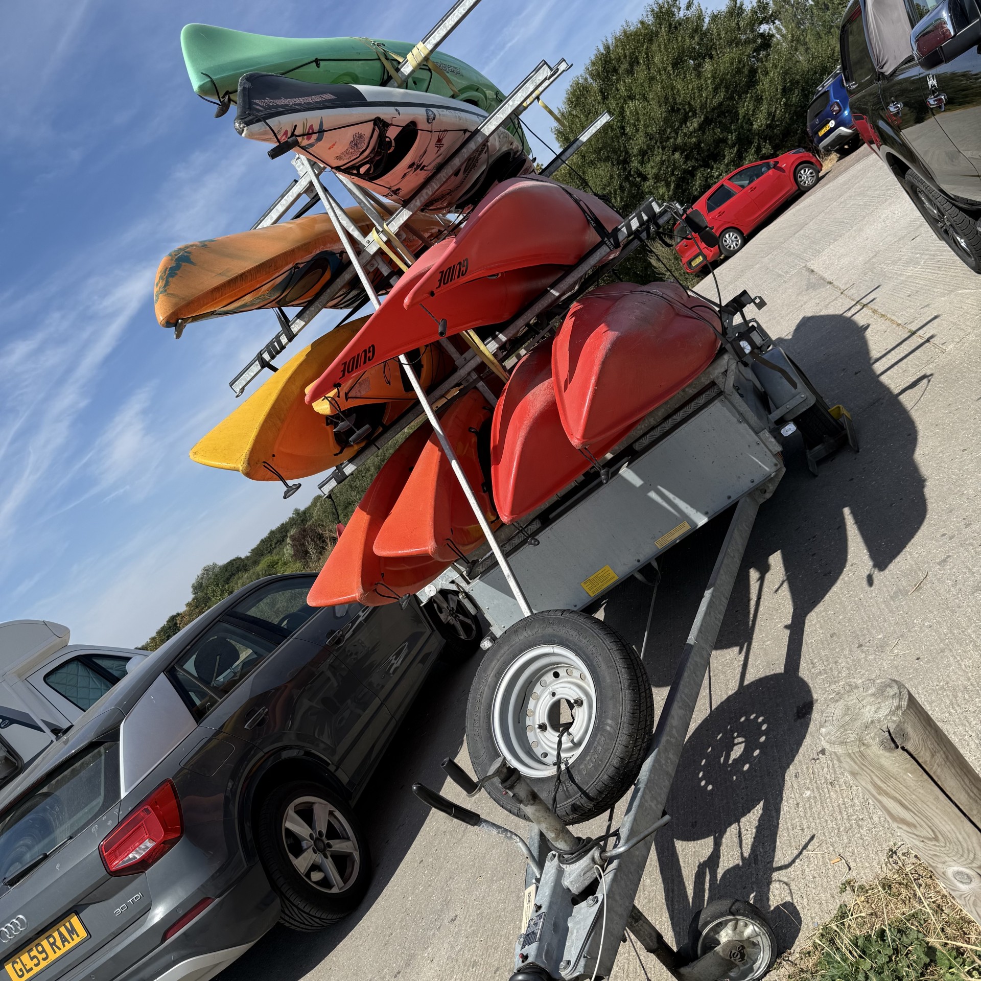 Motiv Kayak & Canoe Trailer x12 with storage x3.