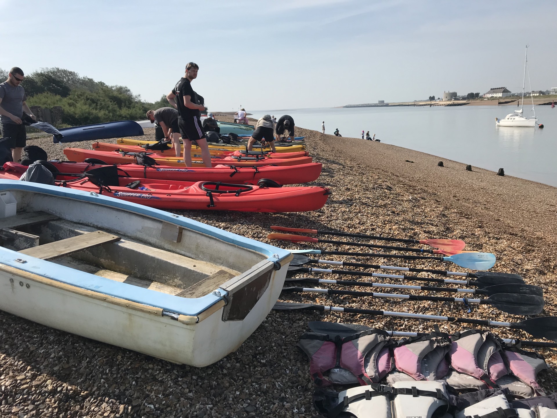 Preparing to launch for a weekend of kayaking & wild camping.