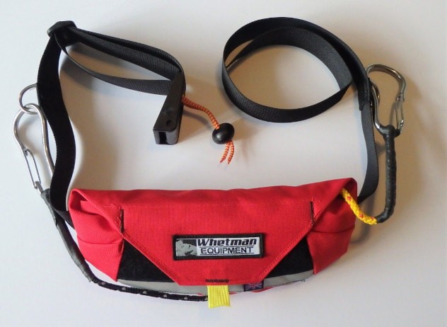 Red bag tow system with NOMAD Sea Kayaking.