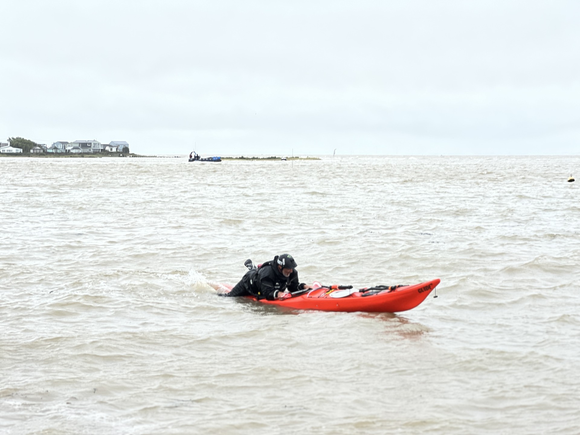 Practising self recovery with NOMAD Sea Kayaking.