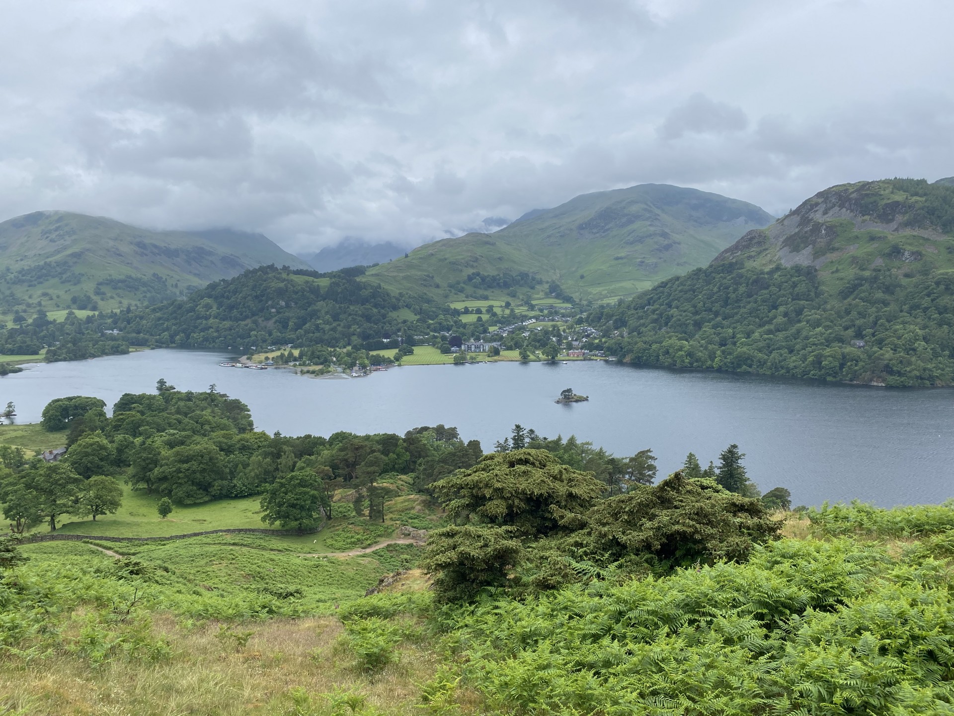 Patterdale in the distance Ullswater