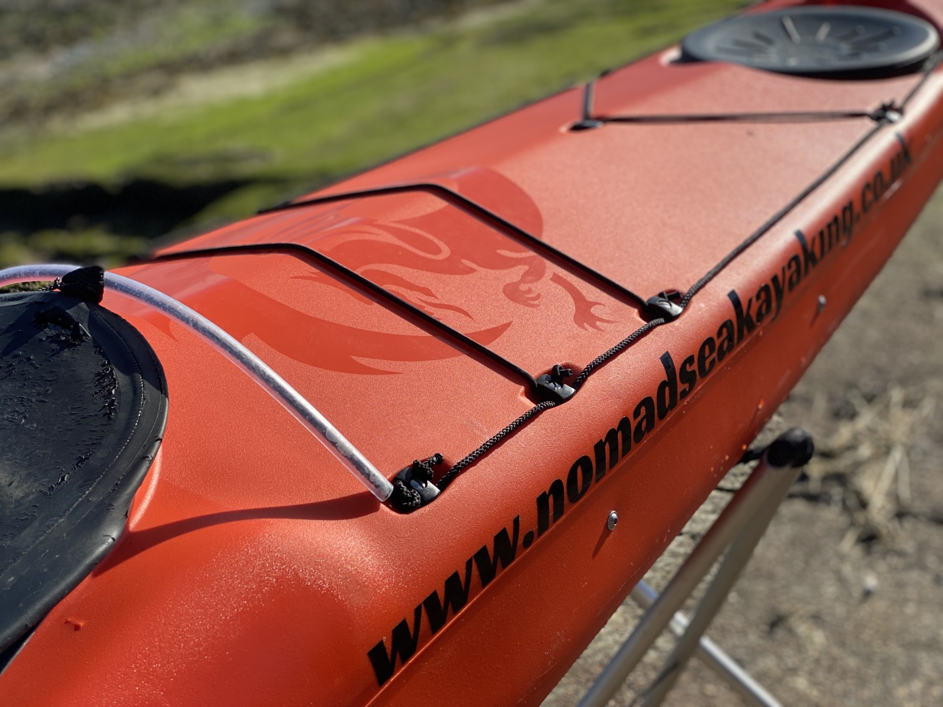 NDK sea kayak in orange.