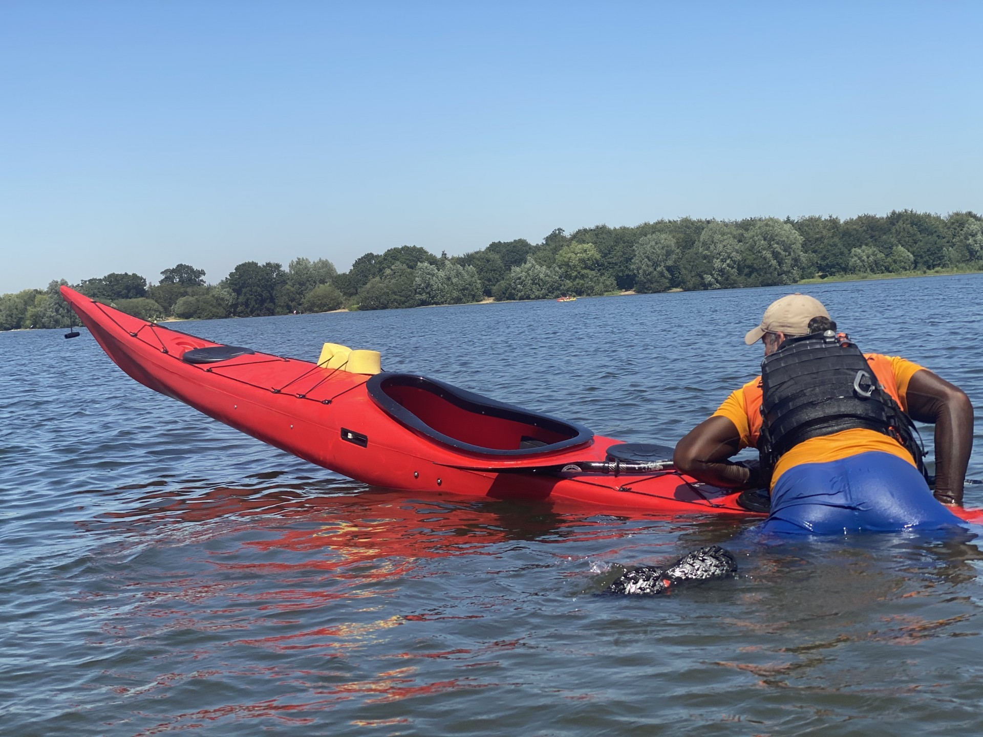 Self recovery on a NDK Sport RM sea kayak