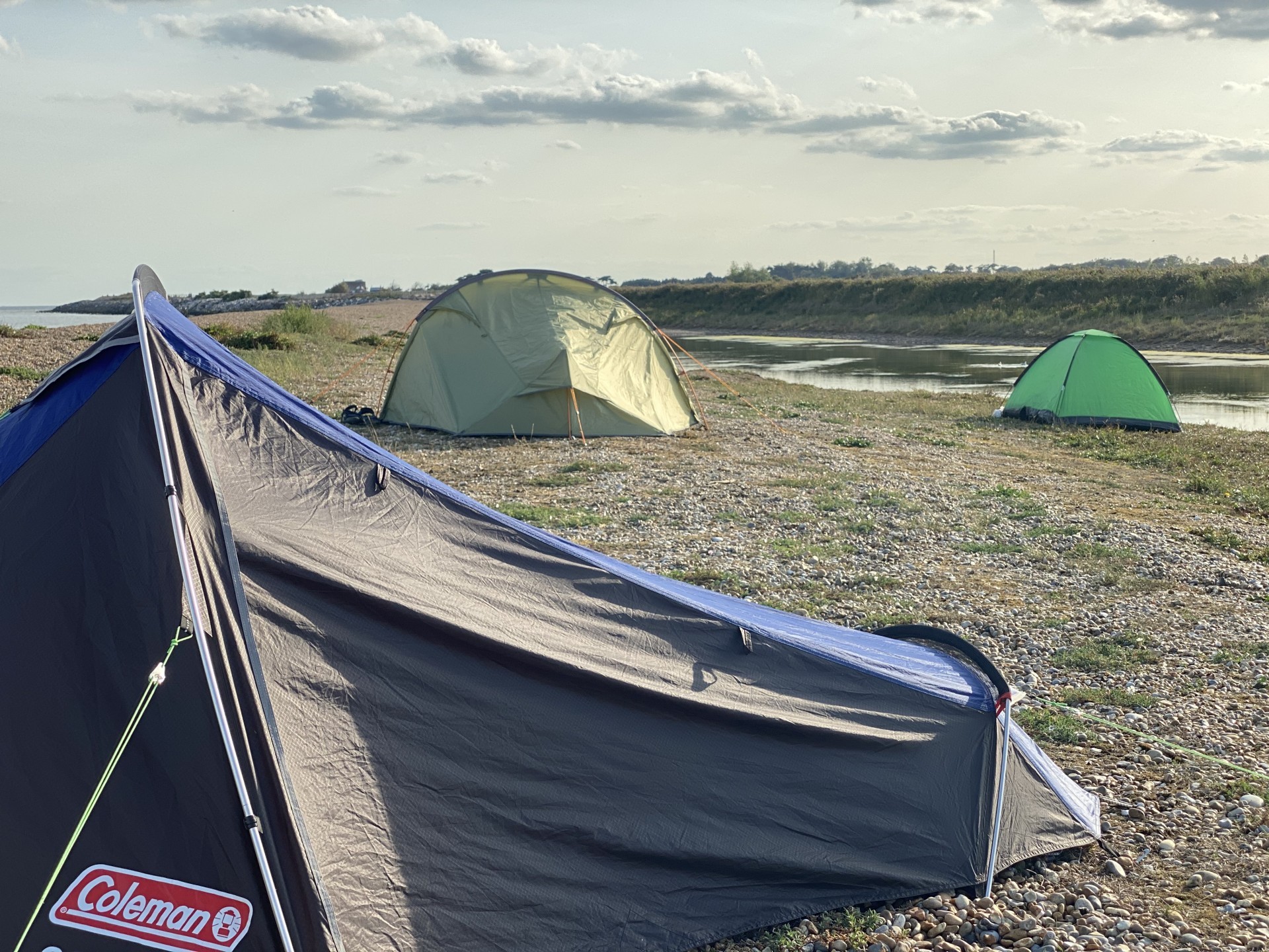 /storage/Wild camping tents in Suffolk.