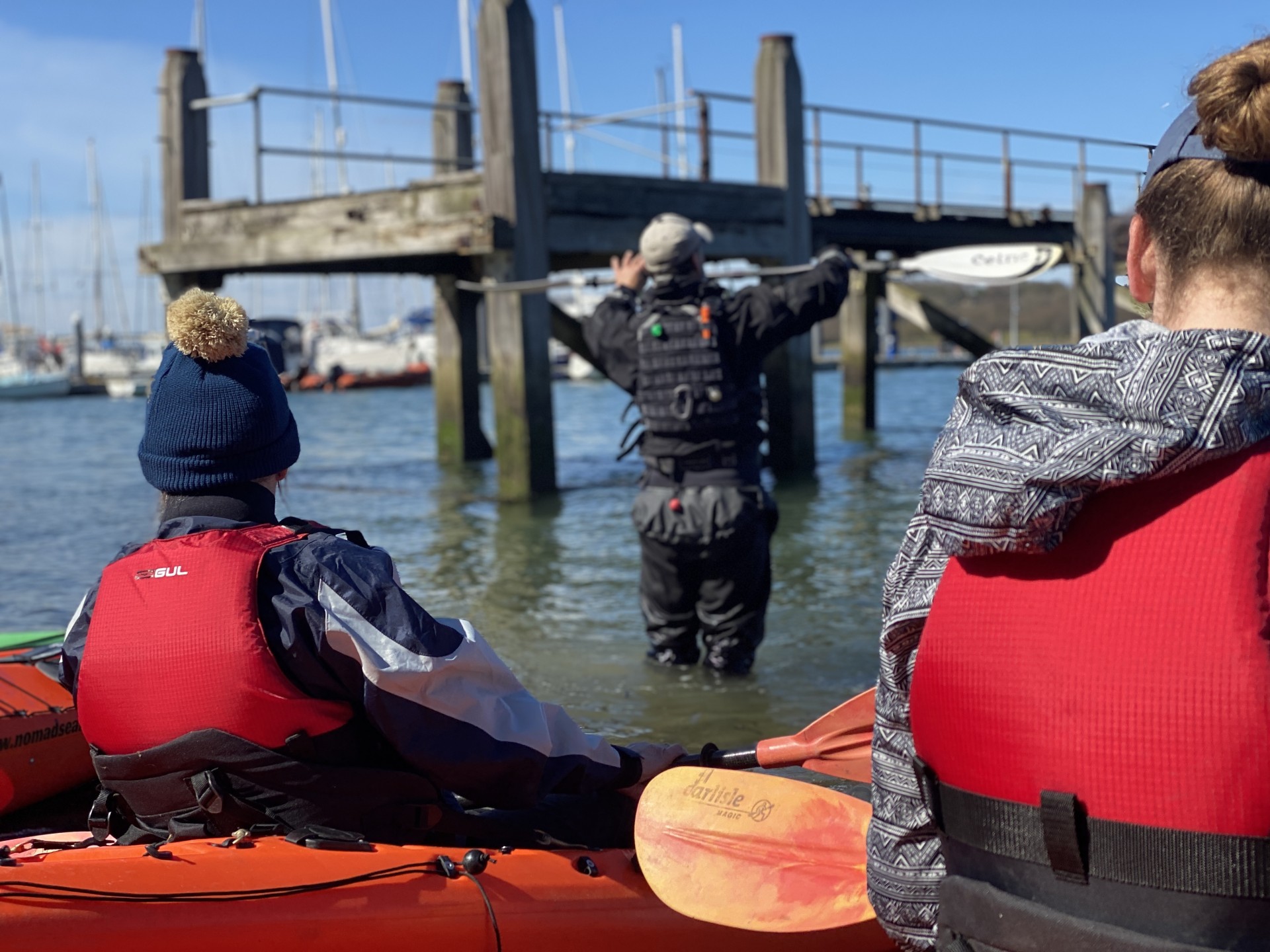Paddle instruction with NOMAD Sea Kayaking.