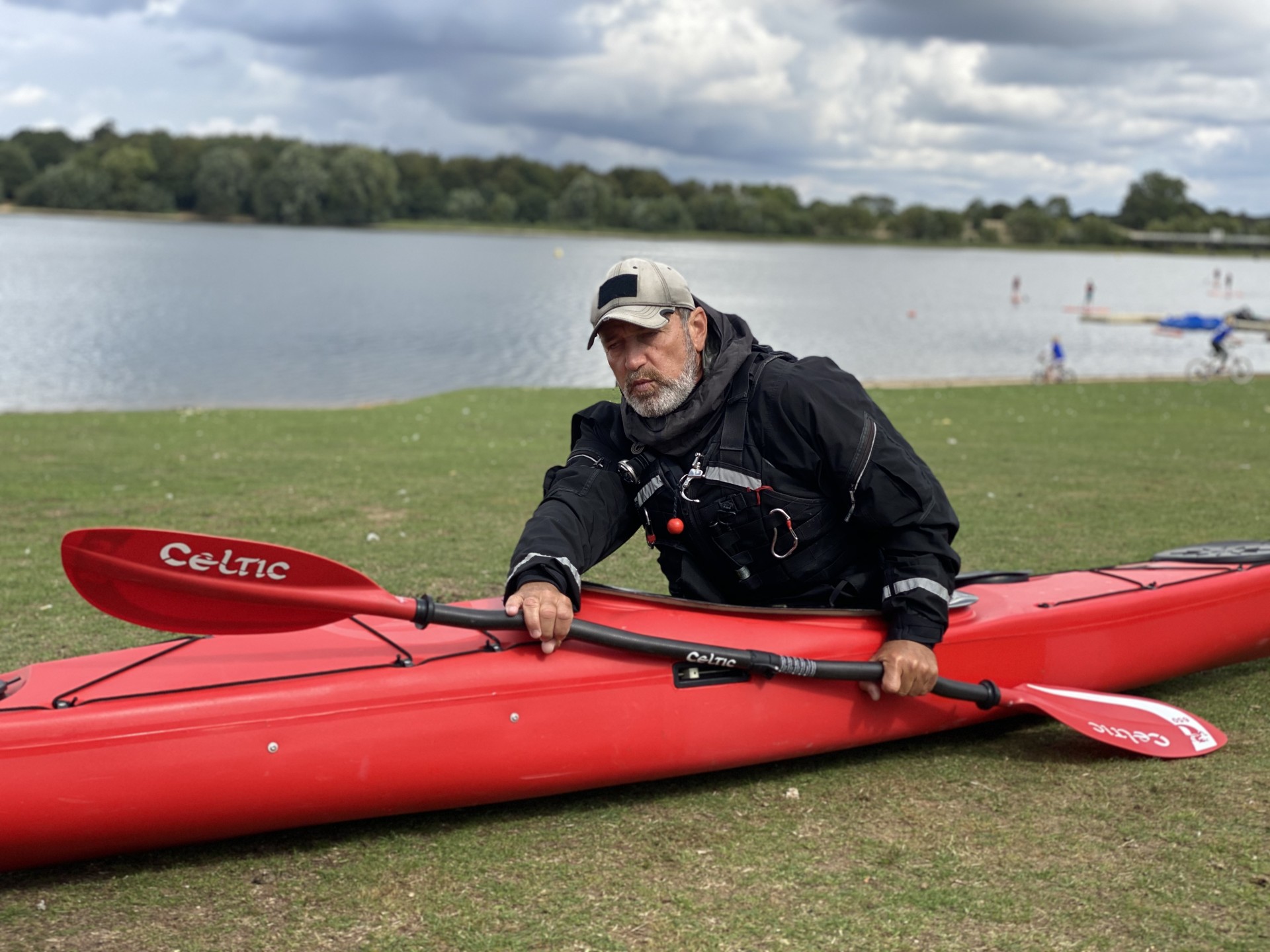 Set up position with NOMAD Sea Kayaking.