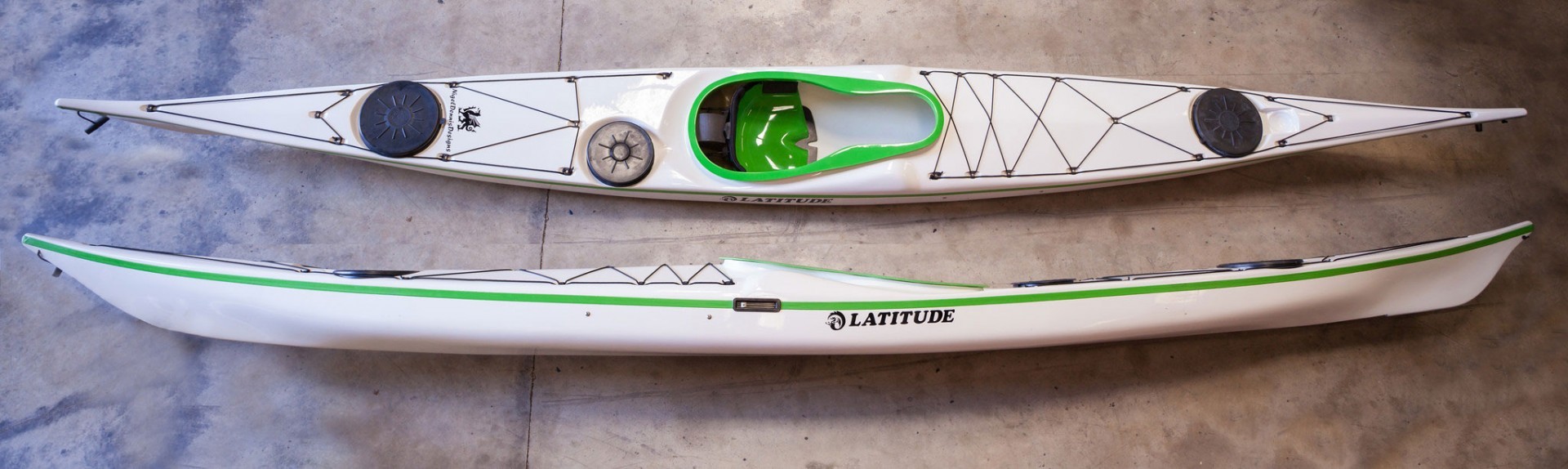 NDK Latitude Sea Kayak top and side views