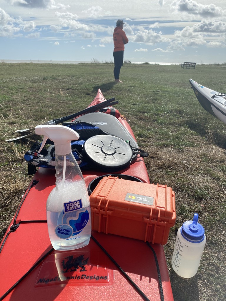 /storage/Disinfecting our kayaks before every event