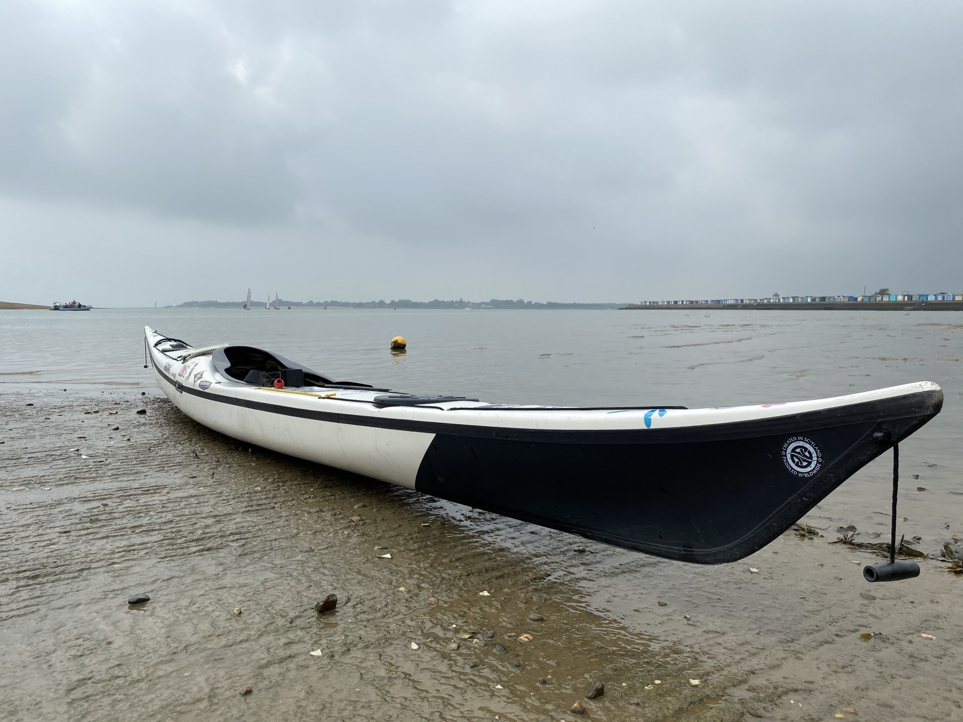 NDK Explorer HV Expedition Sea Kayak on a beach