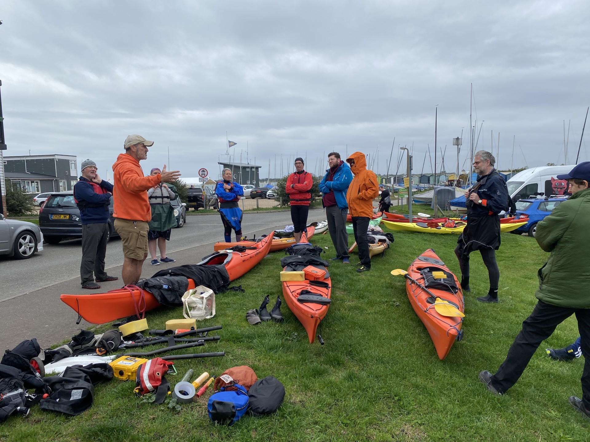 Sea kayaking equipment training Brightlingsea.