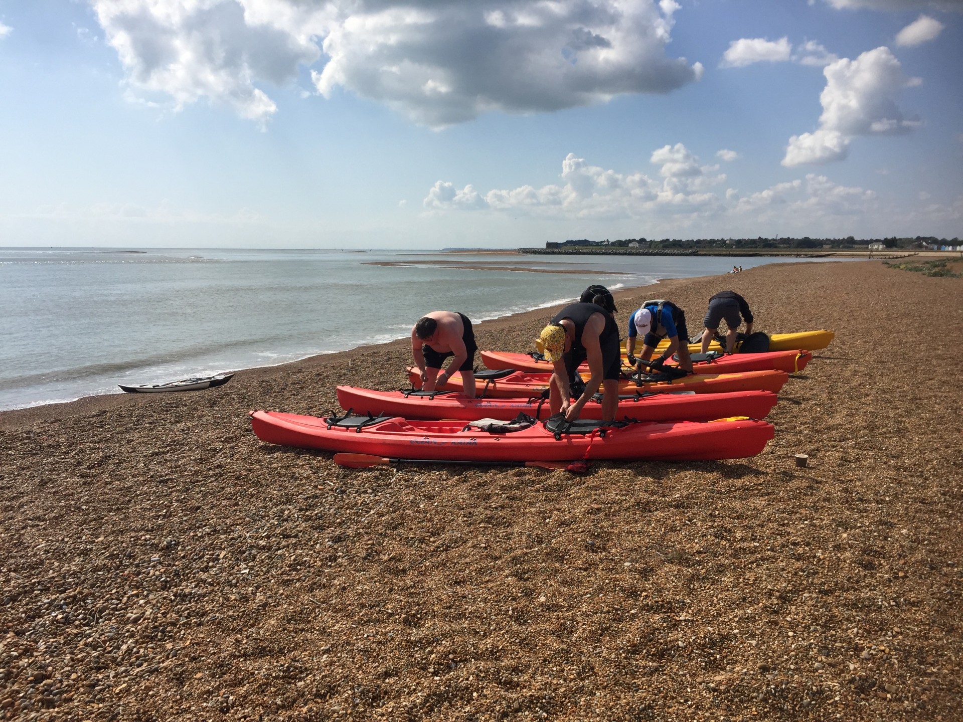 Packing your kayak for your mini adventure.