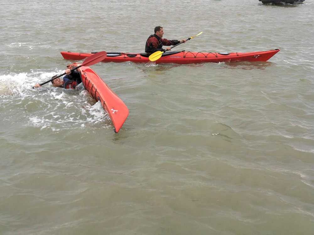/storage/Rolling a sea kayak with NOMAD Sea Kayaking.